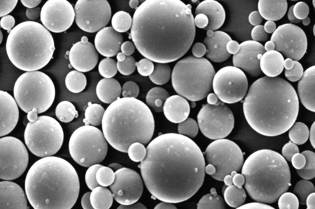 Finma Techpolymer - polymeric beads micrograph